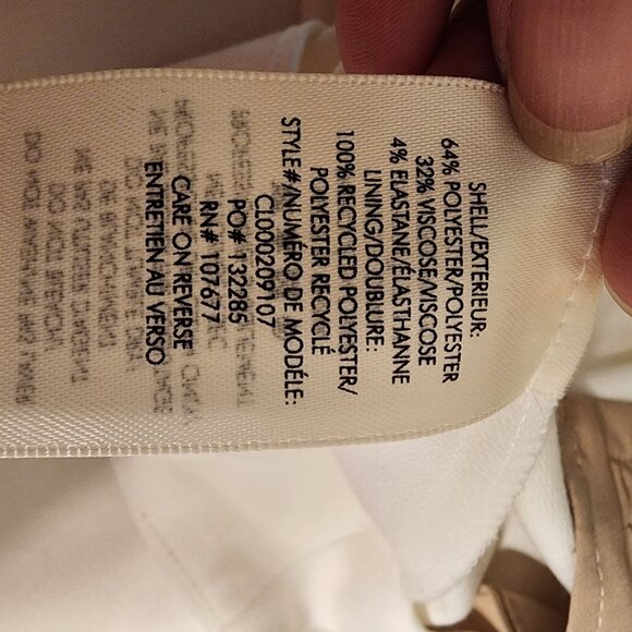 Alice + Olivia DEANNA HIGH WAISTED BOOTCUT PANT NWOT White Size 8 Pen Mark on le - Picture 10 of 11